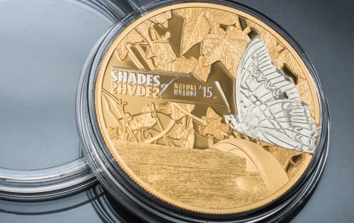 2015 Silver Coin - Shades of Nature - Butterfly - Cook Islands