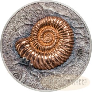 2015 1 oz Pure Silver Coin - Evolution of Life 2015 – Ammonite - Mongolia