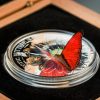 EXOTIC BUTTERFLIES IN 3D - CYMOTHOE HOBART  - 2016 1000 Shillings 25g Pure Silver Coin - Coin Invest Trust
