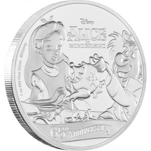 ALICE IN WONDERLAND 65TH ANNIVERSARY - DISNEY - 2016 1 oz Silver Coin - NZ Mint