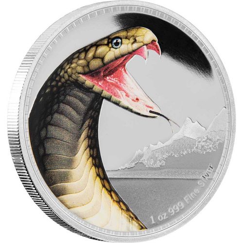 KING COBRA - Kings of Continents - 2016 1 oz Pure Silver Coin