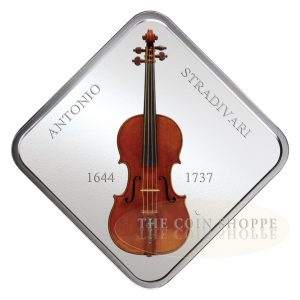 Niue 1 Dollar 2014 Silver Coin 999 1oz - The art of violin STRADIVARIUS: Lady Blunt