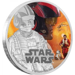 STAR WARS: THE FORCE AWAKENS - POE DAMERON - 2016 1 oz Proof Silver Coin