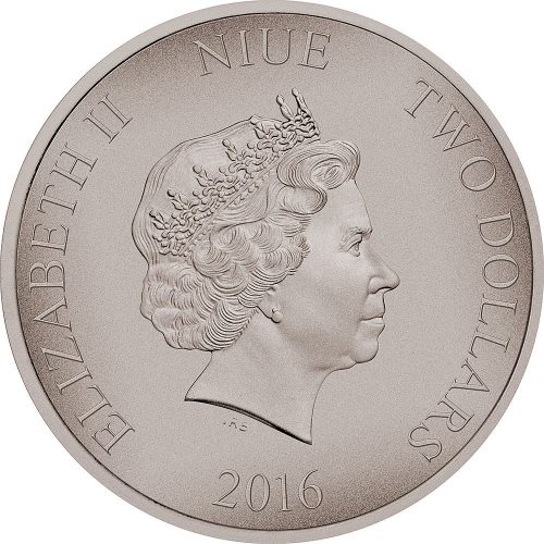 VIKINGS  - WARRIORS OF HISTORY - 2016 1 oz Fine Silver Coin - Niue - NZ Mint