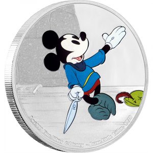 MICKEY MOUSE THROUGH THE AGES BRAVE LITTLE TAILOR - 2016 1 oz Pure Silver Coin - NZ MINT