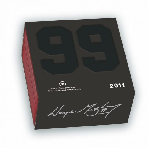 WALTER & WAYNE GRETZKY - 2011 1 oz Pure Silver Hologram Coin - Royal Canadian Mint