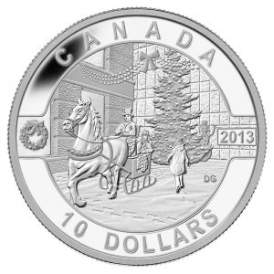 Holiday Season Fine Silver Coin - 1/2 oz - 2013