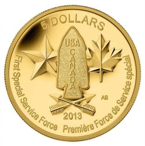 2013 1/4 oz Pure Gold Coin - Devil's Brigade