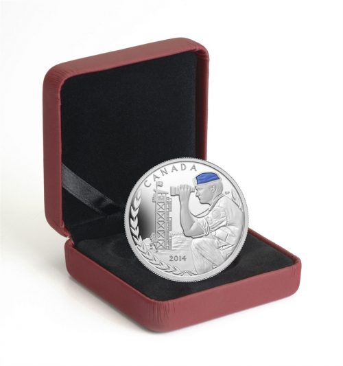 1 oz. Fine Silver Coin - 50th Anniversary of Canadian Peacekeeping in Cyprus - Mintage: 8,500 (2014)