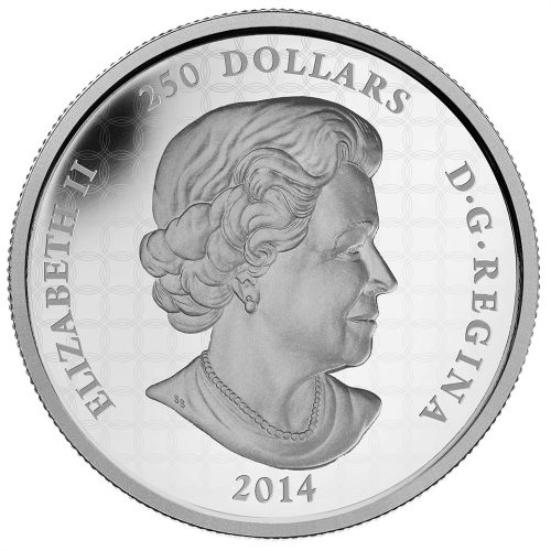 2014 $250 Pure Silver 1 Kilo Coin - In the Eyes of the Snowy Owl