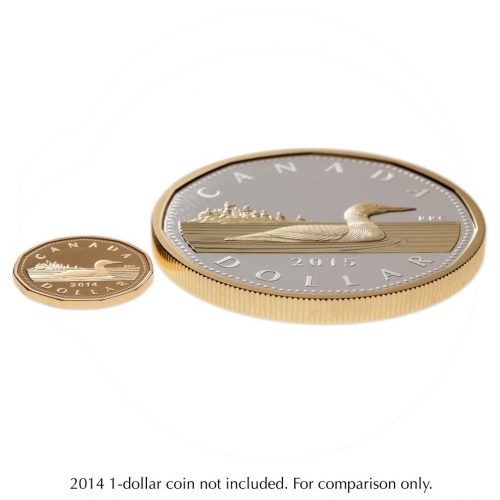 2014 5 oz. Fine Silver Coin - Big Coin Series - Dollar - Loonie