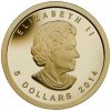 2014 1/10 oz. Pure Gold Coin - Woolly Mammoth