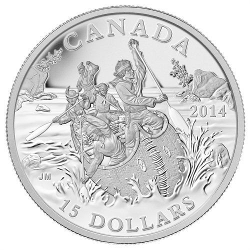 2014 Silver Coin - Exploring Canada: The Voyageurs