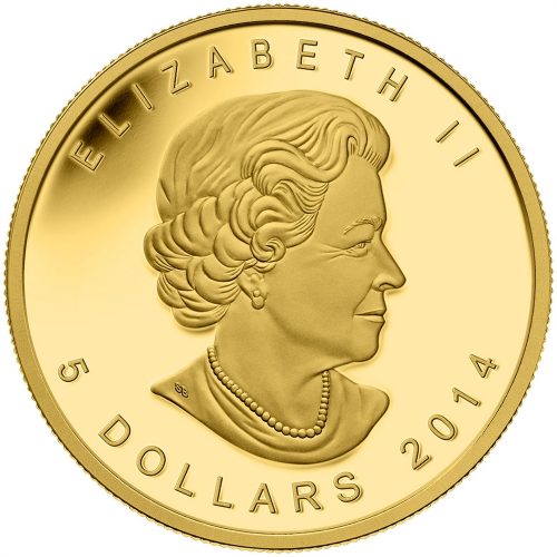 2014 1/10 oz. Pure Gold Coin - Five Blessings