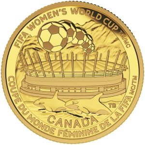 2015 $75 1/4 oz Pure Gold Coin - FIFA Women's World CupTM/MC : The Championship Game