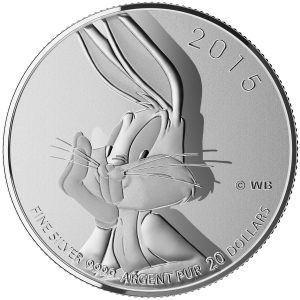 2015 $20 Fine Silver Coin - Looney Tunes: Bugs Bunny