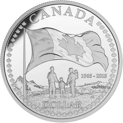 2015 Special Edition Silver Dollar Proof Set - 50th Anniversary of the Canadian Flag