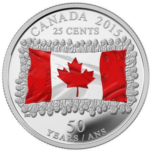 2015 Special Edition Silver Dollar Proof Set - 50th Anniversary of the Canadian Flag