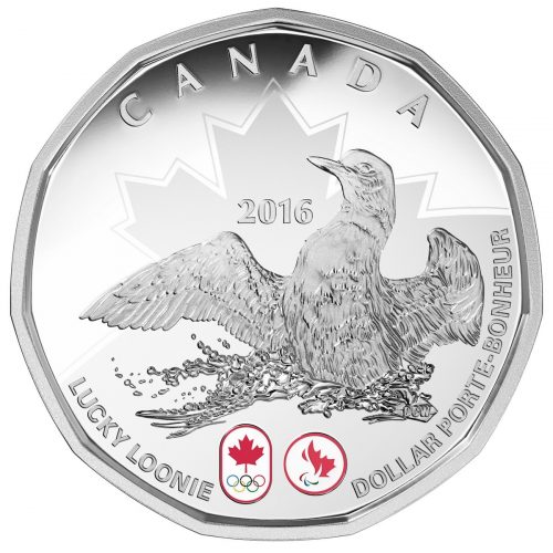 *LUCKY LOONIE - 2016 $1 1/4 oz Fine Silver Coin - Royal Canadian Mint