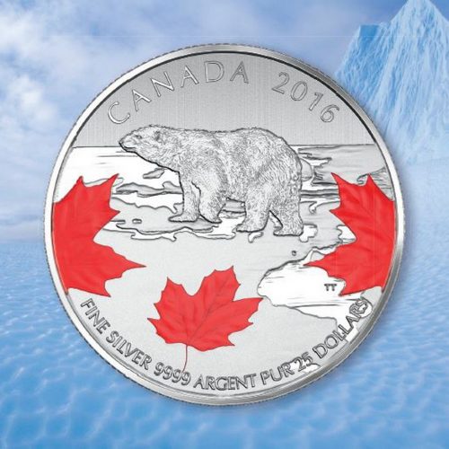 TRUE NORTH - 2016 $25 1/4 oz Fine Silver Coin