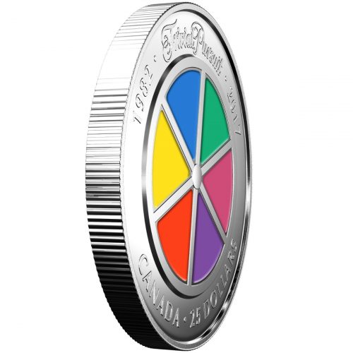 *35TH ANNIVERSARY OF TRIVIAL PURSUIT - 2017 $25 1 oz Pure Silver Coin - RCM