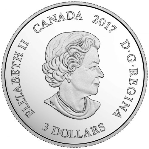 *CAPRICORN - ZODIAC SERIES - 2017 $3 1/4 oz Fine Silver Coin - RCM