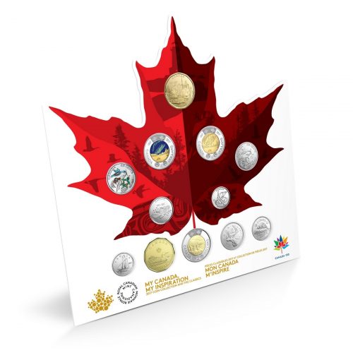 *150 CIRCULATION COLLECTION - 2017 Canada Coin Set with Glow in the Dark $2 (Toonie)