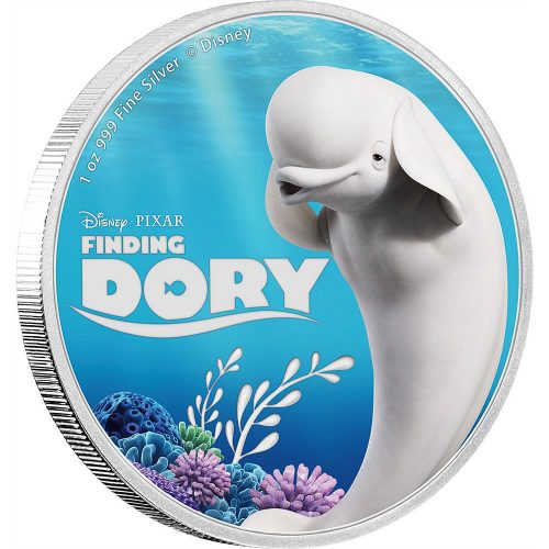 FINDING DORY - NEMO - DISNEY - PIXAR - 2016 5 Coin Pure Silver Set - NZ Mint