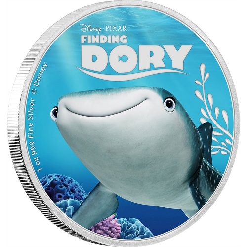 FINDING DORY - NEMO - DISNEY - PIXAR - 2016 5 Coin Pure Silver Set - NZ Mint