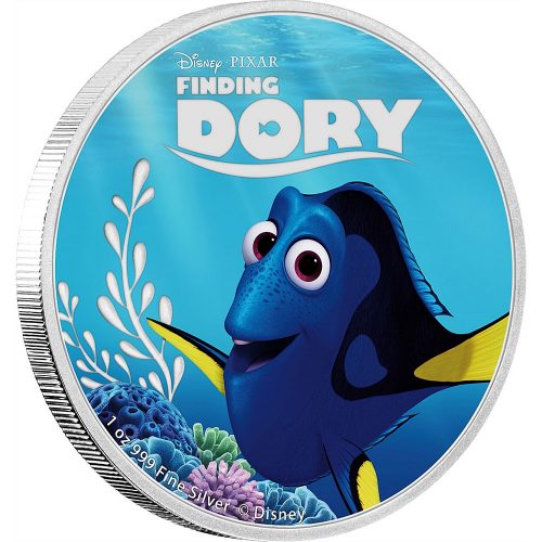 FINDING DORY - NEMO - DISNEY - PIXAR - 2016 5 Coin Pure Silver Set - NZ Mint