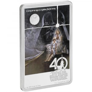 STAR WARS - 40TH ANNIVERSARY - POSTER - 2017 1 oz Pure Silver Coin - NZ MINT