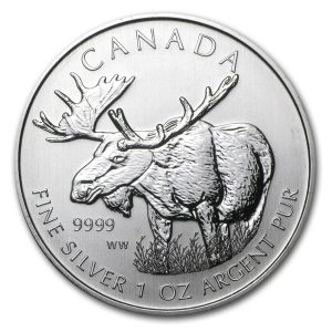 2012 1 oz Silver Coin - Canada Wildlife Series - Moose