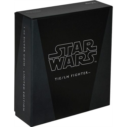 TIE/LN FIGHTER - STAR WARS SHIPS - 2017 1 oz Pure Silver Coin - NZ Mint
