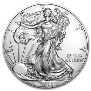 SILVER AMERICAN EAGLE - 2015 1 oz Brilliant Uncirculated Silver Coin