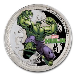 2014 1 oz Proof Silver Coin - Marvel - The Avengers - Hulk