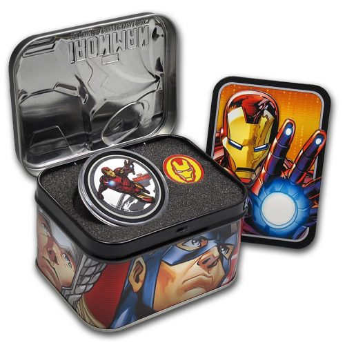 2014 1 oz Proof Silver Coin - Marvel - The Avengers - Iron Man