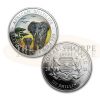 2015 2 Coin 1 oz Colored Silver Somalian Elephant Set Day/Night