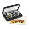 2015 2 Coin 1 oz Colored Silver Somalian Elephant Set Day/Night