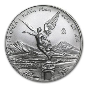 2015 1/2 oz Silver Coin - Mexico - Libertad - Brilliant Uncirculated