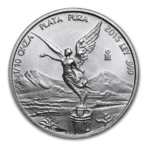 2015 1/10 oz Silver Coin - Mexico - Libertad - Brilliant Uncirculated