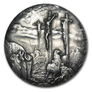 2015 2 oz Silver Coin - Biblical Series - The Crucifixion - Scottsdale Mint - Niue