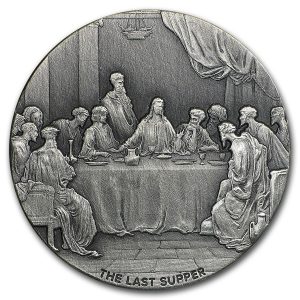 THE LAST SUPPER - 2016 2 oz Silver Coin - Biblical Series - Scottsdale Mint - Niue