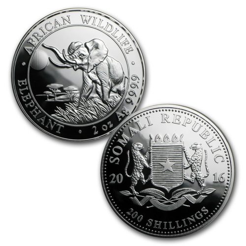 SOMALIA ELEPHANT - AFRICAN WILDLIFE - 2016 4 Proof Coin - Pure Silver - Prestige Fractional Set