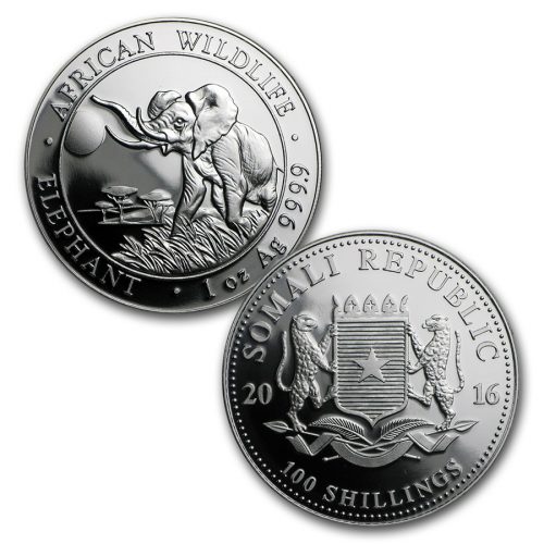 SOMALIA ELEPHANT - AFRICAN WILDLIFE - 2016 4 Proof Coin - Pure Silver - Prestige Fractional Set