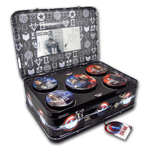 CAPTAIN AMERICA - CIVIL WAR SET - 2016 6 x 1 oz Silver Coins - Fiji