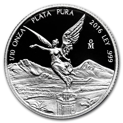 PROOF LIBERTAD - MEXICO - 2016 1/10 oz Proof Silver Coin in Capsule