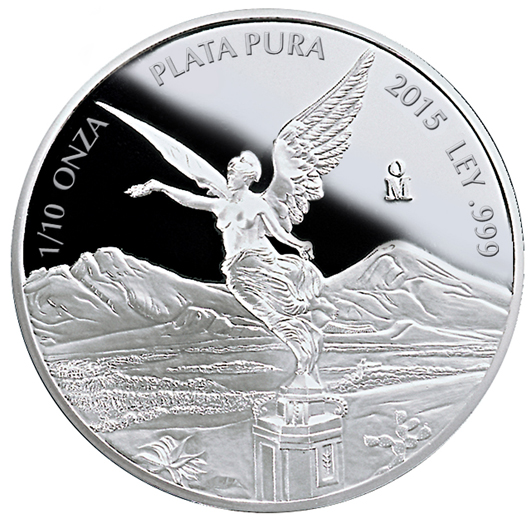 2015 1/10 oz Proof Silver Coin - Libertad - Mexico