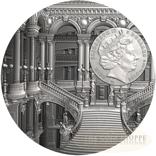 BAROQUE - AMBER ART - 2016 2 oz Pure Silver Ultra High Relief Coin - Mint of Poland