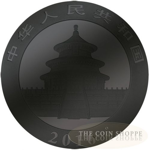 CHINESE PANDA - DEEP FROZEN EDITION - 2016 30 gram Pure Silver Coin - Ruthenium, Platinum and Color