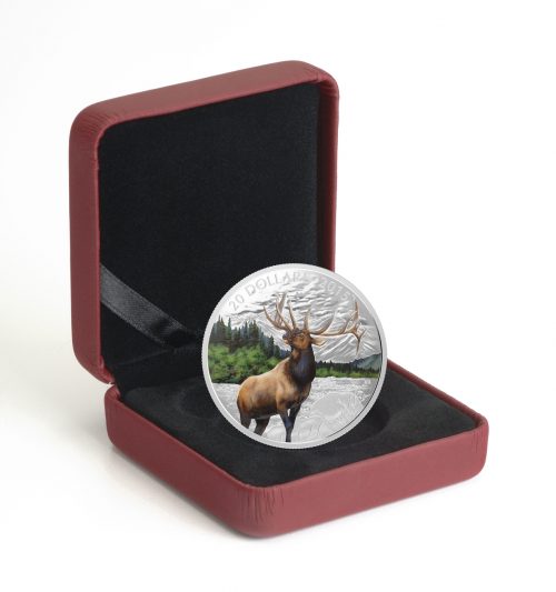 2015 $20 1 oz Fine Silver Coin - Majestic Elk